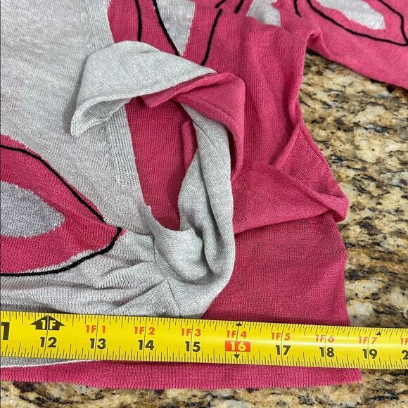 NIC + ZOE Hibiscus Linen Blend Side Tie Cardigan Sweater Size M - Picture 11 of 12